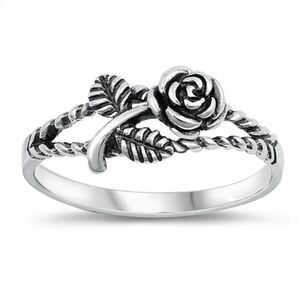 Silver Rose Ring S1173